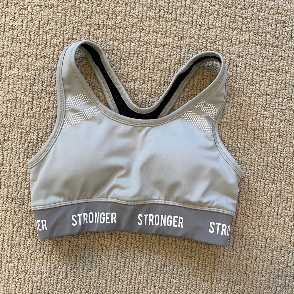 STRONGER sports bra XS Tahoe grey